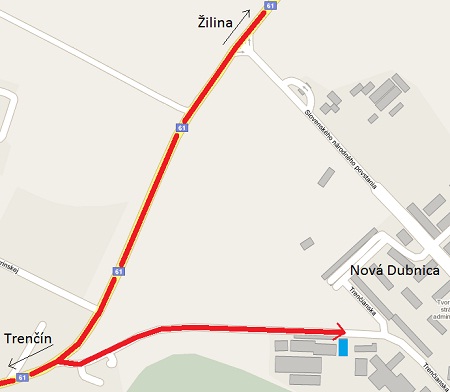 Local map of Nova Dubnica Nova Dubnica