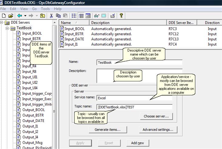 Windows 8 DDE client for OpcDbGateway full