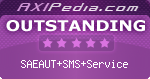 SAEAUT SMS Service awarded 5 Stars at the Axipedia.com