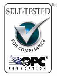 OPC Foundation Self‐Tested for Compliance logo.