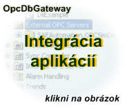 OpcDbGateway - Integrácia applikácii OpcDbGateway - Integrácia applikácii