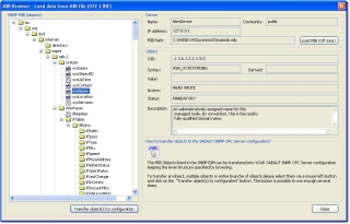 MIB Browser Off-Line. Functionality available only in the Professional version.